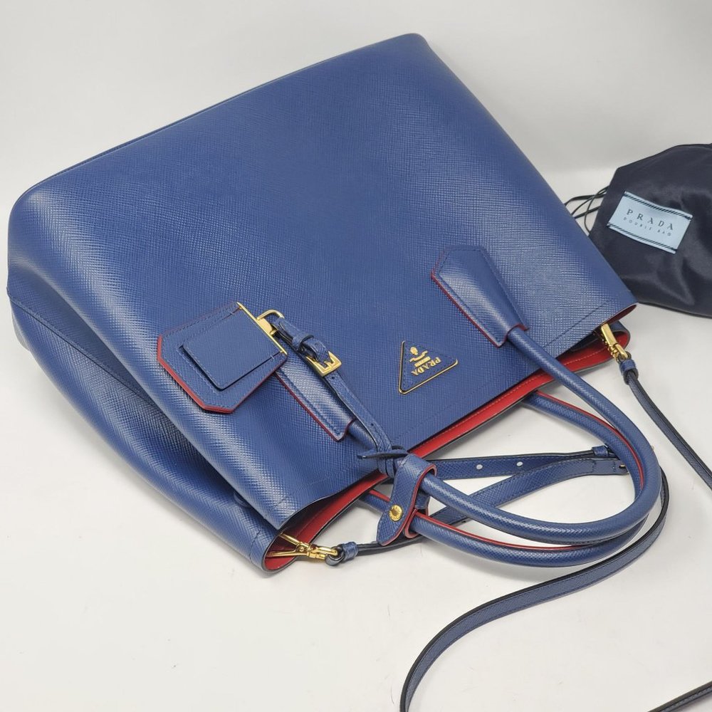 Prada Double Cuir Medium Saffiano Crossbody Bag - Picture 6 of 16